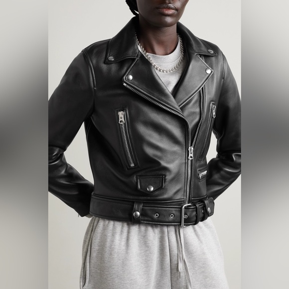 ACNE STUDIOS Leather Moto Jacket - Picture 6 of 7